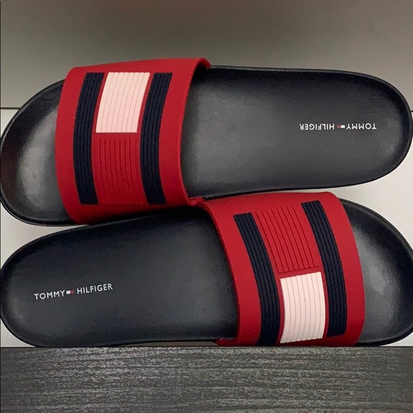 Tommy Hilfiger Shoes - NWOT Tommy Hilfiger Red Slide Sandals